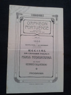 MARIA MODRAKOWSKA SOPRANO SULIKOWSKI CONDUCTOR DIRIGENT 1933 PROGRAM PROGRAMME - Programma's