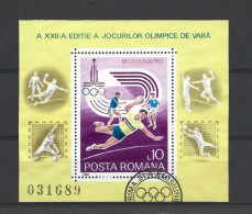 Romania 1980 Ol. Games Moscow S/S Y.T. BF 144  (0) - Blocs-feuillets