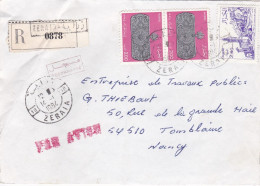 Algérie-1984--lettre Recommandée De ZERAIA Pour TOMBLAINE-54(France), Timbres , Cachet..voir état - Algérie (1962-...)