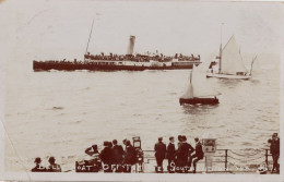 Southend On Sea Ship Belle Ferry 1907 Essex Real Photo Old Postcard - Sonstige & Ohne Zuordnung