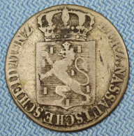 Nassau • 6 Kreuzer 1818  •  Wilhelm • German States • Ag 384 ‰  = 1/10 Gulden • [24-875] - Groschen & Andere Kleinmünzen