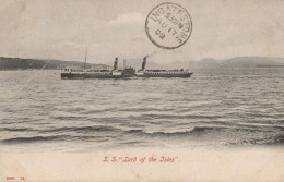 SS Lord Of The Isles Paddle Steamer Ship 1908 Old Postcard - Sonstige & Ohne Zuordnung