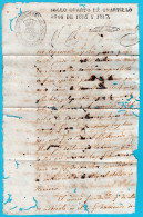 CUBA Colony Of Spain Fiscal Document 1816 / 17 Habana (ink Impression / Damage) - Kuba (1874-1898)