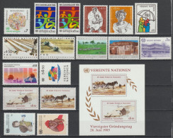 NATIONS UNIES ONU / VIENNE - 1984/85 - ANNEES COMPLETES ** MNH - COTE = 41.3 EUR - Unused Stamps