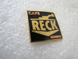 PIN'S    CAFÉ  RECK    DEPUIS 1884    Email Grand Feu - Boissons