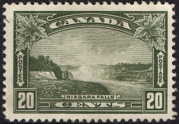 CANADA 1935 KGV 20c Olive-Green, Niagara Falls SG349 MH - Unused Stamps
