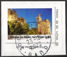France - MonTimbraMoi : Tour Philippe-le-Bel à Villeneuve-les-Avignon - Lettre Prioriotaire 20 G - Usati