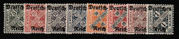 Dt. Reich Dienstmarken 57 - 64, Postfrisch (MNH) - Dienstzegels