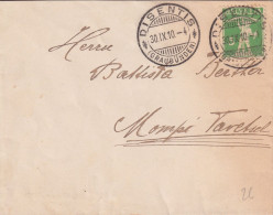 Brieflein  Disentis (Graubünden) - Mompé Tavetsch         1910 - Briefe U. Dokumente