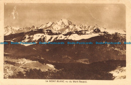 R052357 Le Mont Blanc Vu Du Mont Revard. 1939 - Monde
