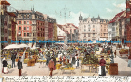 R052704 Basel. Marktplatz. 1903 - Monde