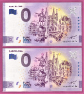 0-Euro VEED 01 2020 BARCELONA - THIERRY MORDANT- GAUDI BAUWERKE Set NORMAL+ANNIVERSARY - Prove Private