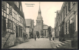 AK Hückeswagen, Marktstrasse Mit Blick Zur Kirche  - Autres & Non Classés