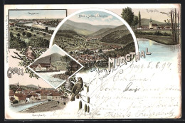 Lithographie Gaggenau, Gernsbach, Rothenfels - Schöne Orte Im Murgthal  - Gernsbach