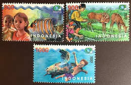 Indonesia 2001 World Environment Day Fish Animals MNH - Altri & Non Classificati