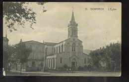 Gonfaron - L'église - PAS COURANTE - Belle Cpa - Ed. Berenguier à Gonfaron N°13 (format 9x14cm) - Other & Unclassified