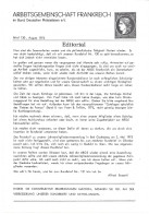 ARGE Frankreich Brief 130 August 1973 - Philatelie Und Postgeschichte