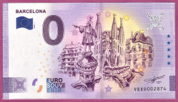 0-Euro VEED 01 2020 BARCELONA - THIERRY MORDANT- GAUDI BAUWERKE - Private Proofs / Unofficial