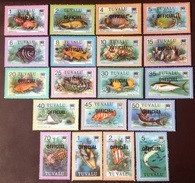 Tuvalu 1981 Fish Official Overprint Set MNH - Fishes