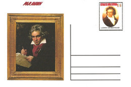 GUINEA ECUATORIAL CLASSIC MUSIC COMPOSER LUDWIG VAN BEETHOVEN 12 POST CARDS - Cantantes Y Músicos