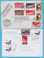 IFNI Possession Of Spain R Cover 1962 Sidi Ifni To Madrid And Air Cover With Butterfly Franking 1967 To Dayton, USA - Ifni