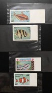 CAMBODGE / CAMBODIA/ The Fish Collection ( Imperf ) ( X4 ) - Kambodscha