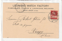 CPA :  13,8 X 8,8  -  LEONIDAS  WATCH  FACTORY  -  FABRIQUES JUNIOR  & LEONIDAS REUNIS - SAINT-IMIER  (Suisse) - Saint-Imier 