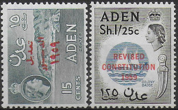 1959 Aden Revised Constitution 2v. MNH SG N. 74/75 - Sonstige & Ohne Zuordnung
