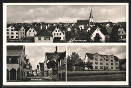 AK Ergenzingen, Hauptstrasse, Teilansicht Aus Der Vogelschau, Gebäude  - Autres & Non Classés