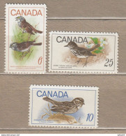 BIRDS Vogel Oiseaux Canada 1969 Mi 438-440 MNH (**) #Fauna892 - Neufs