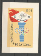 Romania 1964 Ol. Games Tokyo S/S Y.T. BF 58  ** - Hojas Bloque