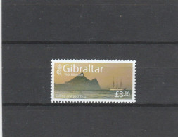 Gibraltar - 2023 - Yacht Behind Gibraltar / MNH (**) Stamp - Bateaux