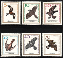 1965 GDR (East Germany) Birds Of Prey Set (** / MNH / UMM) - Aquile & Rapaci Diurni