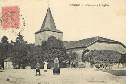 - Haute Vienne -ref-A594- Cognac Le Froid - L Eglise Et La Place - - Autres & Non Classés