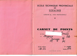 SERAING - Ecole Technique Provinciale - Carnet De Points, Bulletin - Année 1950 / 1951  (B374) - Diplomi E Pagelle