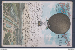 1897 Germania , Cartolina Esposizione Di Lipsia - Fessel Ballon - Andere & Zonder Classificatie