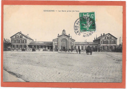 02  SOISSONS - La Gare Prise De Face - Extérieur - Soissons