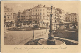 Oostende   *  Les Jardins Du Kursaal Et L'avenue Léopold  (Feldpost Infanterie Division) - Oostende