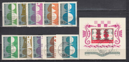 Bulgaria 1962 - Chess Olympiad, Varna, Mi-Nr. 1324/33+Block 9, Used - Used Stamps