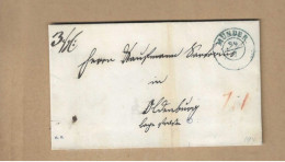 Los Vom 01.06  Briefumschlag Aus Eimbeckhausen  Nach Oldenburg 1852 - Prephilately