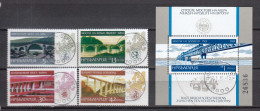 Bulgaria 1984 - Bulgarian Bridges, Mi-Nr. 3296/99+Bl. 146, Used - Used Stamps