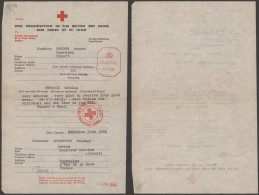 GRAN BRETAÑA A FRANCIA CRUZ ROJA WW2 TOURCOING 1942 RED CROSS - Briefe U. Dokumente