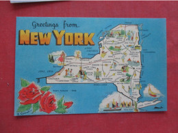 Map Greetings   New York > Ref 6418 - Altri & Non Classificati