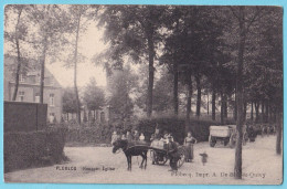 CP FLOBECQ VLOESBERG  Houppe Eglise  Charettes Obl 1913  - Flobecq - Vloesberg