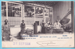 CP Pub BERVOETS WIELEMANSS Batteurs De Laine Rue Du Midi / Rue Des Goujons  - Industrie
