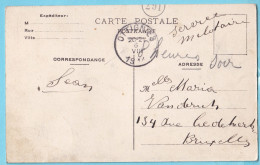 14-18 CP OTTIGNIES LIMELETTE Hameau Du Try  - Obl 6 VIII 1914 En Franchise Militaire INVASION ALLEMANDE  - Other & Unclassified