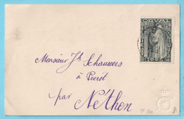 CP TP 260 ORVAL Obl  20 IX 1928 (5ème Jour !) Vers Pécrot Par NETHEN    - Briefe U. Dokumente