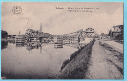 CP SELZAETE ZELZATE Grand Pont Du Chemin De Fer Nieuwe Yserenwegbrug  Collection Bertels Obl 9 X 1912 - Zelzate