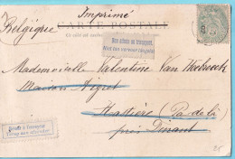 CP France Porteuse De Pain Obl 1902 Vers Hastière Avec 2 étiquettes : Retour à L'envouyeur + NON ADMIS AU TRANSPORT  - Andere & Zonder Classificatie