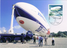 Suisse - Transport Aérien : Dirigeable Zeppelin NT CM 1798 (année 2004) - Maximumkaarten